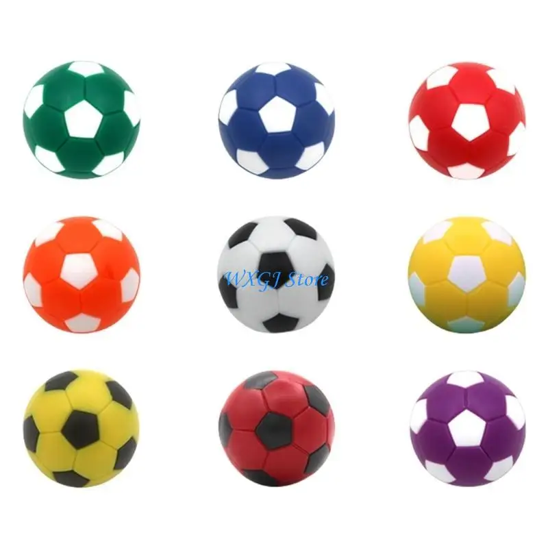 37JE 9Pcs Table Soccer Foosballs Replacements Foosballs Table Balls Enduring Tabletop Game Small Football Table Soccer Balls