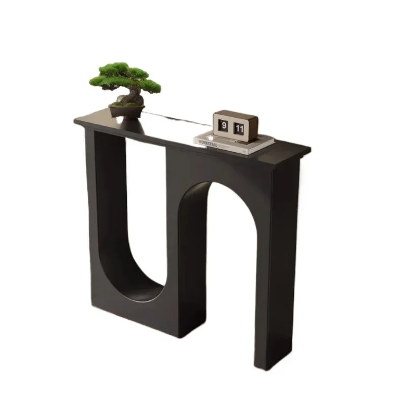 Foyer against the wall Artistic porch End view table Modern minimalist light luxury high-end porch table cabinet