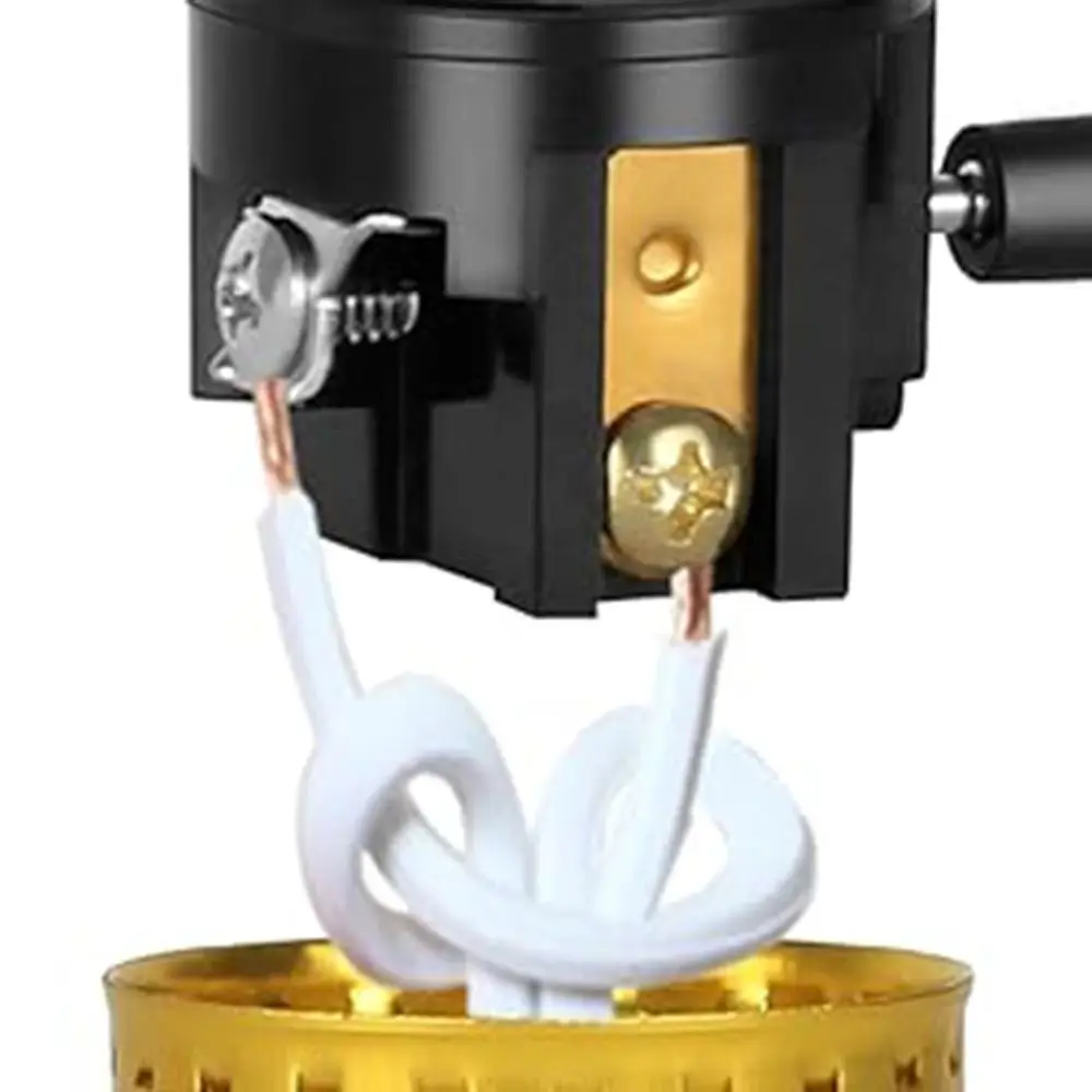 Decorative 3-Way Lamp Vintage Dimmable Turn Knob Retro E26 Base Home Lighting