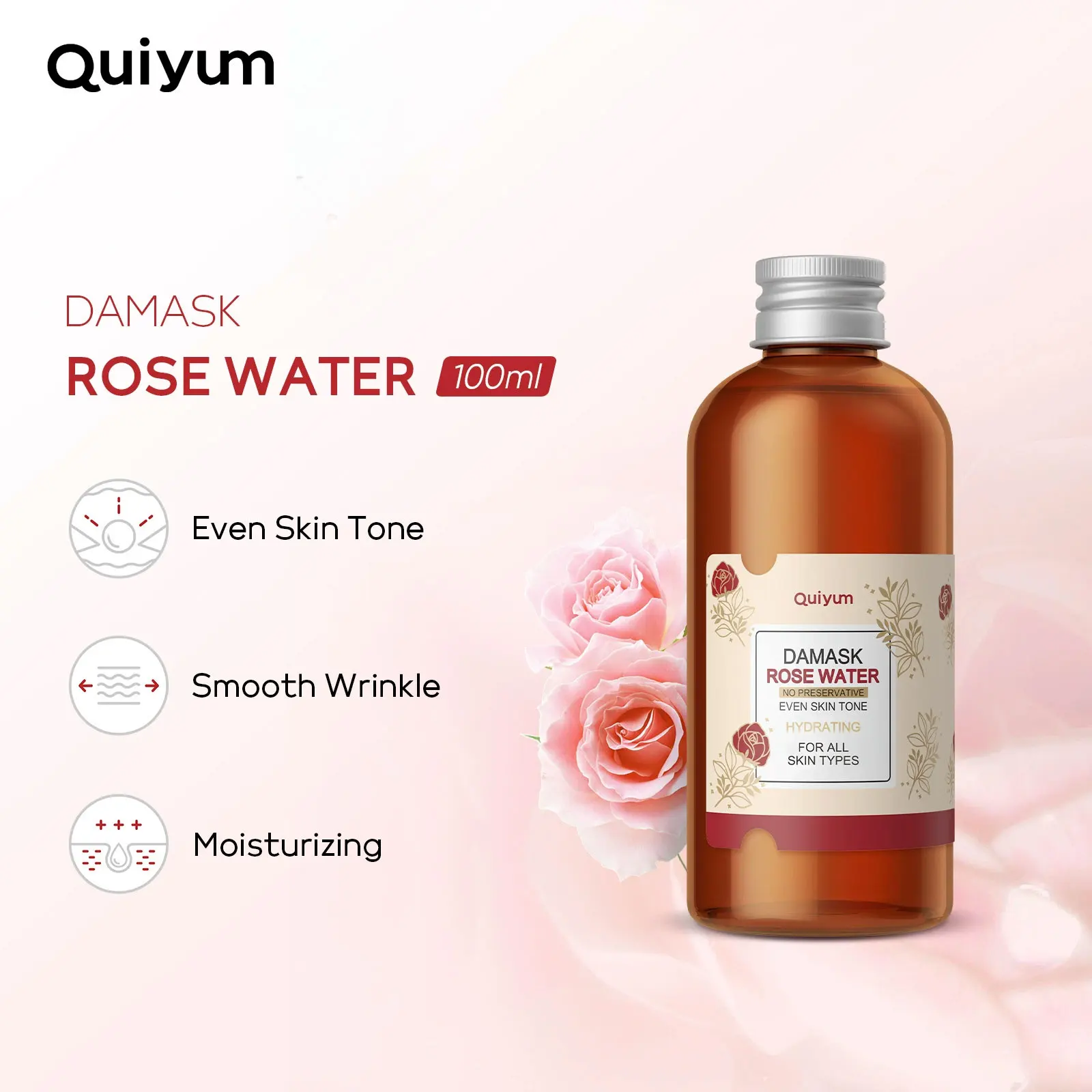 Damascus Rose Soothing Wet Compression Moisturizing Toner Soothes Skin Barrier Skin Care