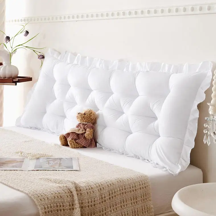 Princess Style Bedside Pillow 2024 New Tatami Soft Pack Large Pillow Bedroom Dormitory Bed Backing Tool Rectangular Fiber Hom...