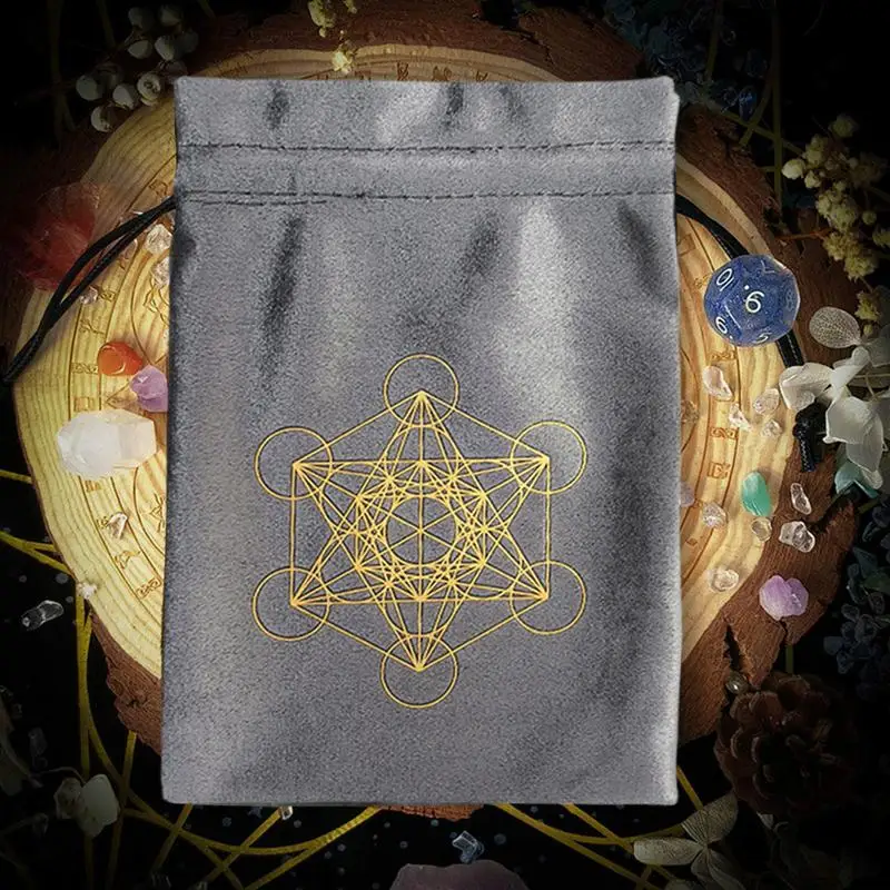 Bag For Tarot Cards Velvet Jewelry Dice Bag Soft Velvet Pouch For Tarot Cards Crystals Cosmetics Jewelry Wrap Bags Drawstring