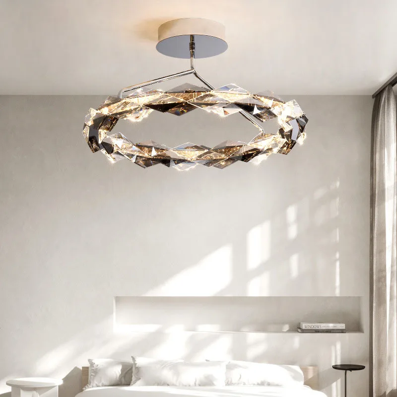 

Living room LED ceiling light, internet famous high-end sensory light K9 crystal living room dining room indoor bedroom