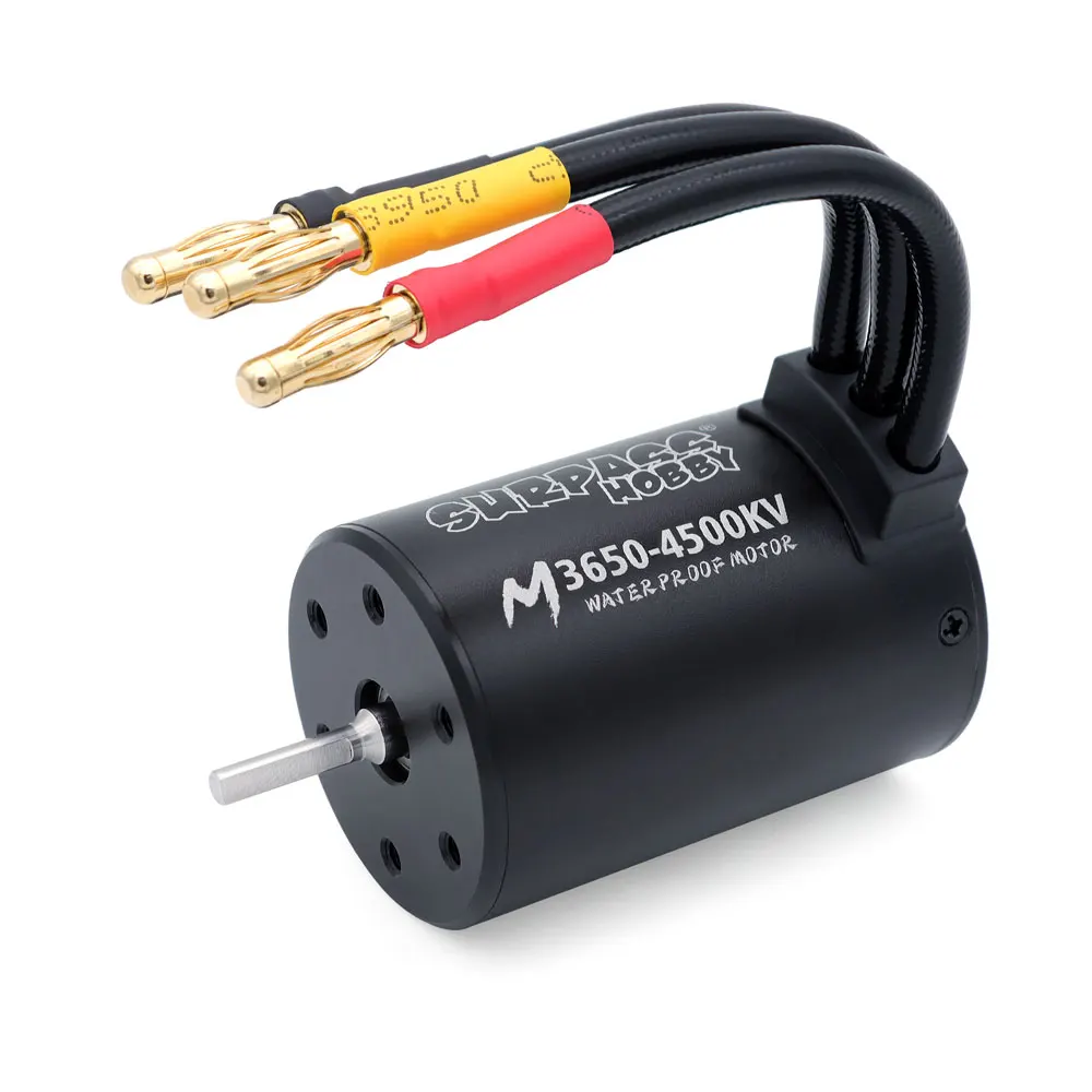 SURPASS HOBBY Combo M3650 M3660 Waterproof Brushless Motor 3.175mm Shaft with M60A ESC for 1/10 RC Car Traxxas Truck Off-Road