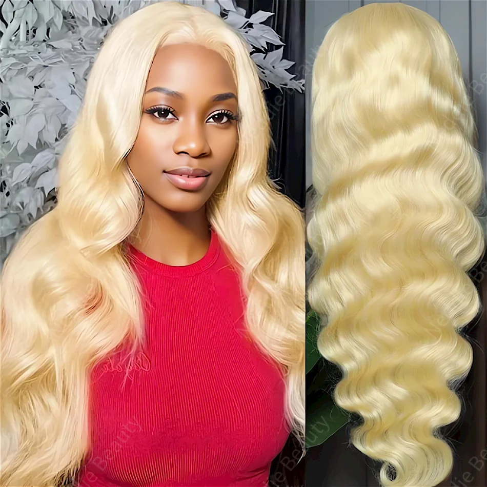 

13x6 HD Lace Frontal Wig Honey Blonde 613 Body Wave Human Hair For Women 30 40 Inch Colored Cheap Wigs On Sale Clearance