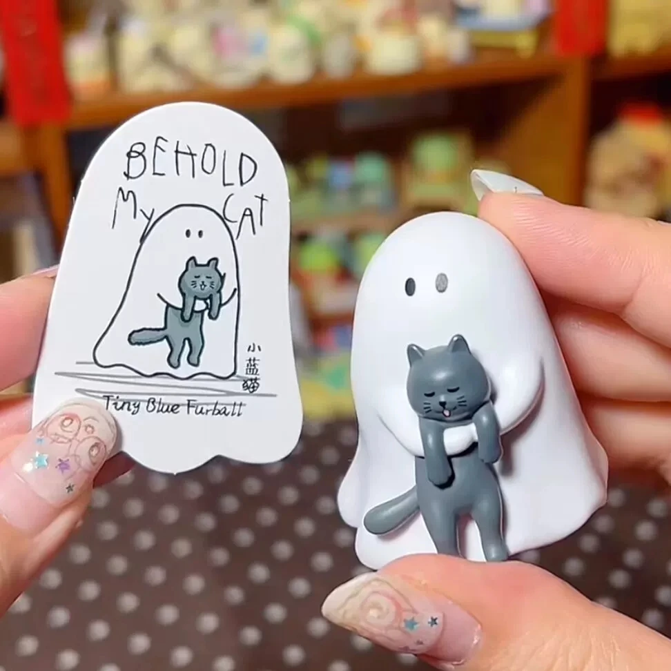 Heiße Original 52toys Ghody Behold My Cat Blind Box Figuren Tiny Blue Furbal Lucky Little Whiht Trendige Spielzeuge Sammlerstücke Deko-Geschenke