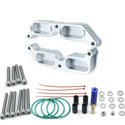 Intake Manifold Spacer Billet Power Block Aluminum Car Accessory Kit Silver For 13-19 Subaru BRZ Engine