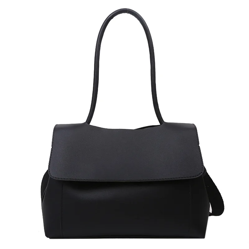 New Simple Fashion Handbags for Women Large Capacity Shoulder Bags 2023 New Underarm Briefcase Crossbody Bags Solid Color Bags