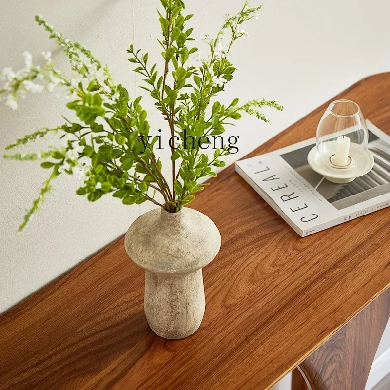 

ZK all-solid wood entrance table modern simple long case Italian light luxury small apartment against the wall narrow table