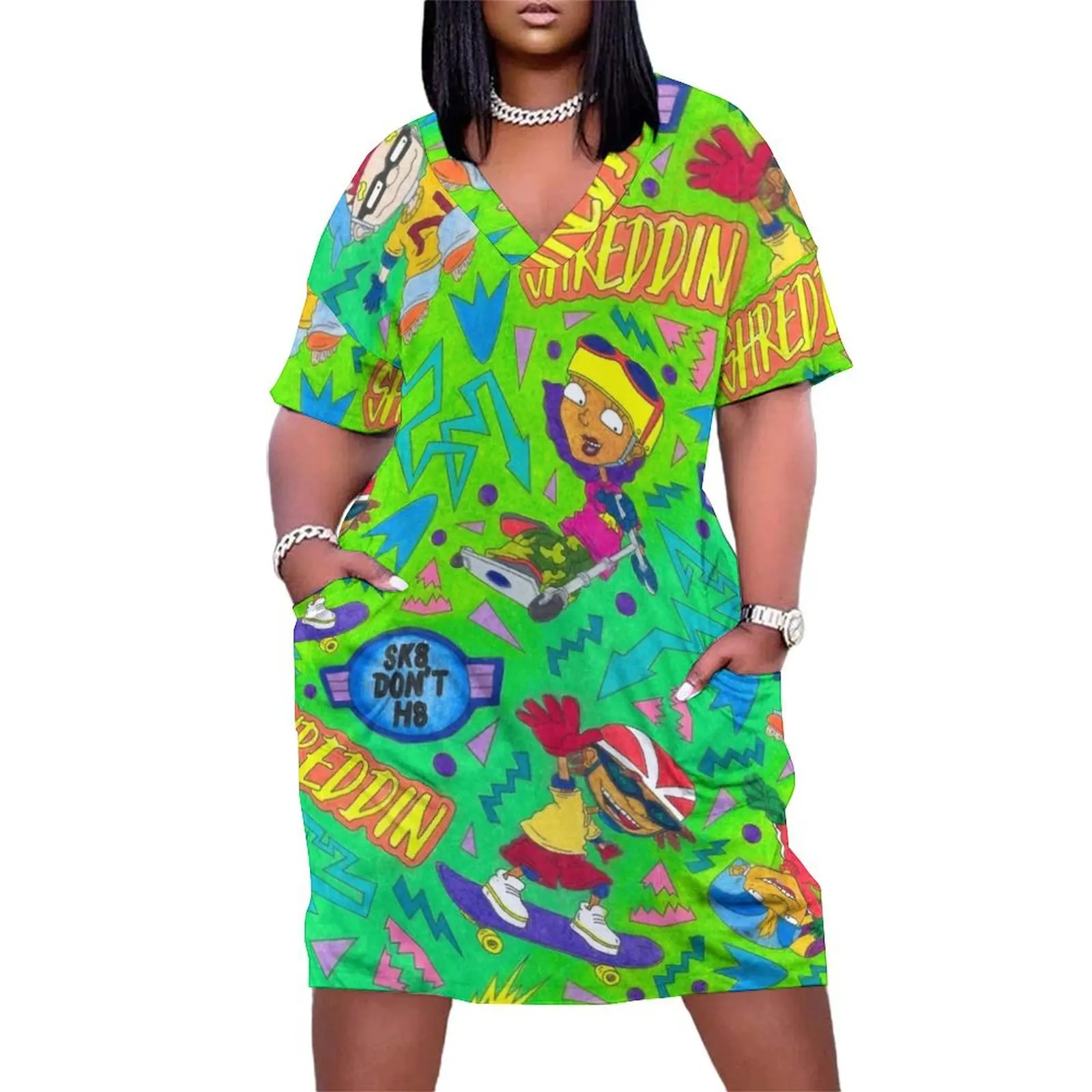 

Rocket Power Nickelodeon Group Loose Pocket Dress dress Evening dresses Beachwear women's evening dresses 2025