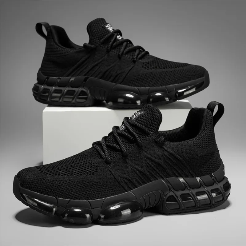 

Новая мужская повседневная спортивная обувь, дышащие легкие кроссовки, уличные сетчатые черные кроссовки, спортивная обувь для бега, тенниса, прогулочная обувь