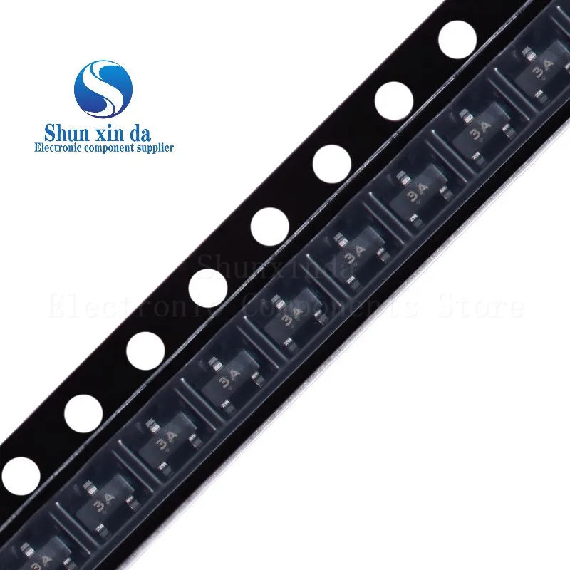 

3000PCS BC856A 3A BC856B 3B BC857A 3E BC857B 3F BC857C 3G SOT23 SMD PNP 45V 65V 100mA 0.1A Transistors BC856 BC857