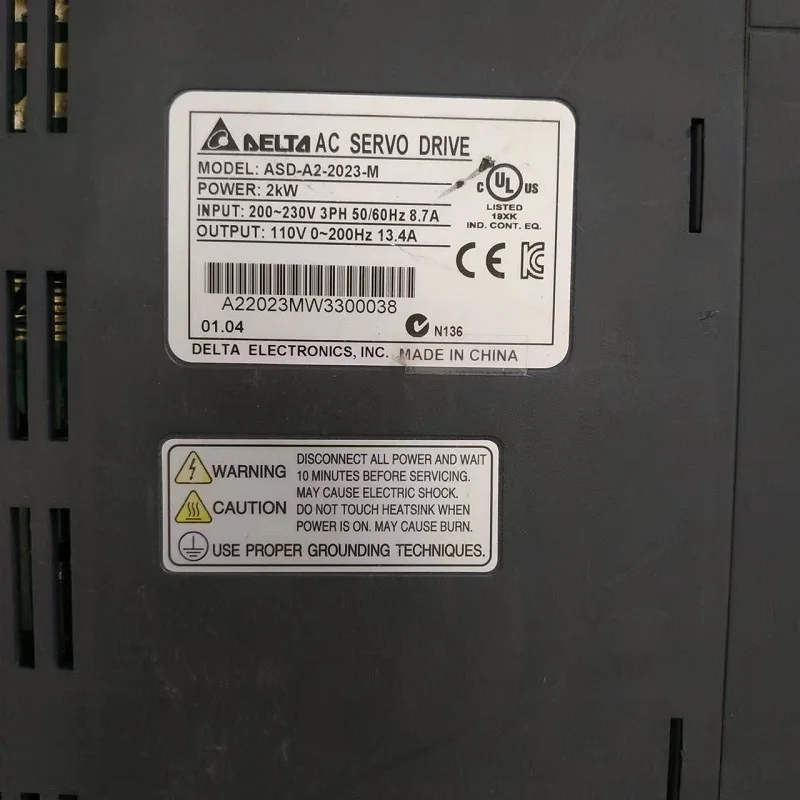 Delta servo drive ASD-A2-2023-M 2KW 220v