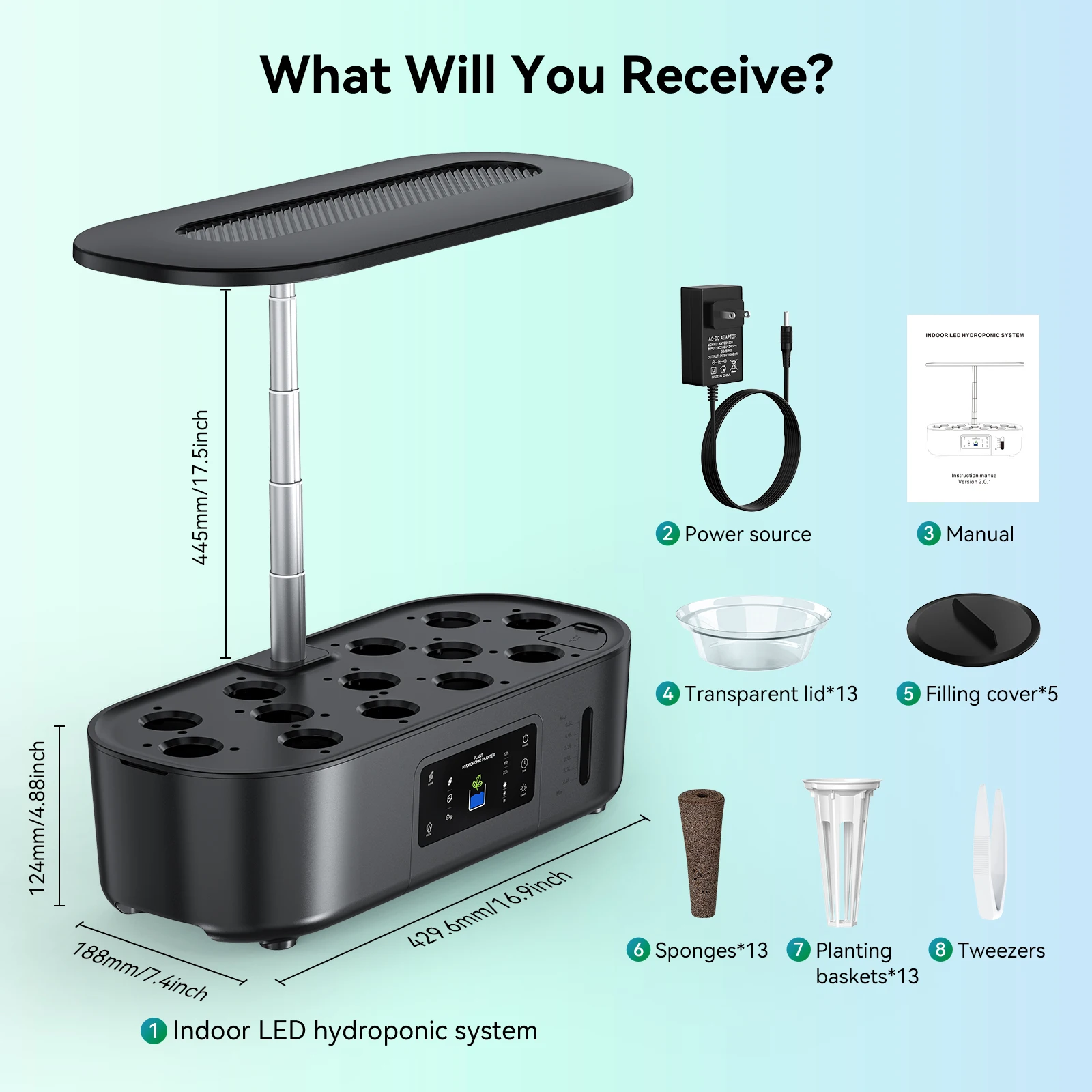 Indoor Hydroponics Herb Growing System Kit - Easy Setup Indoor Hydroponics Herb Growing System Kit - Easy Setup - Image 2