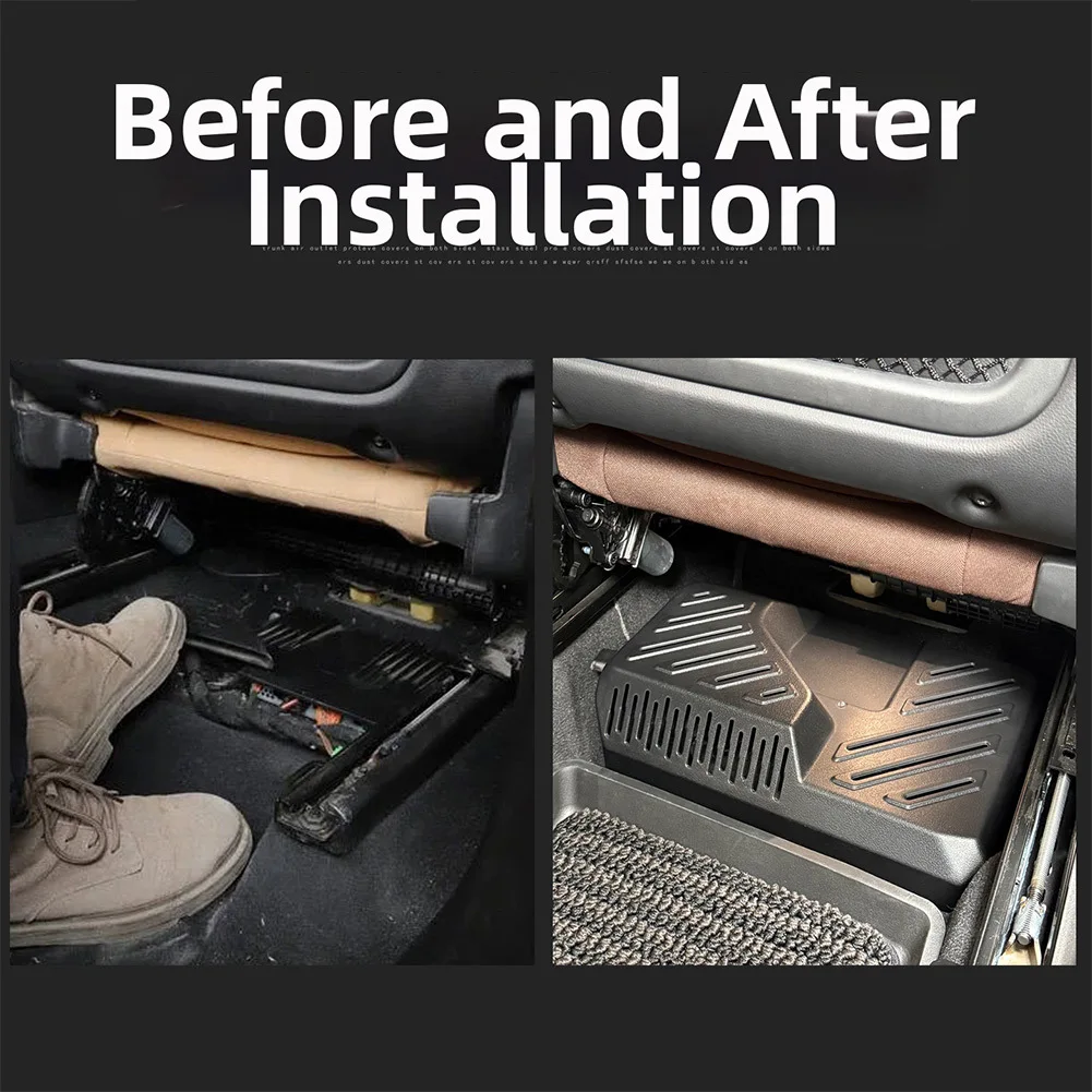 

Under The Seat Protective Cover For Volvo For XC60 2018-2026 Plastic Black 1 Under The Seat Protective Cove Accessories