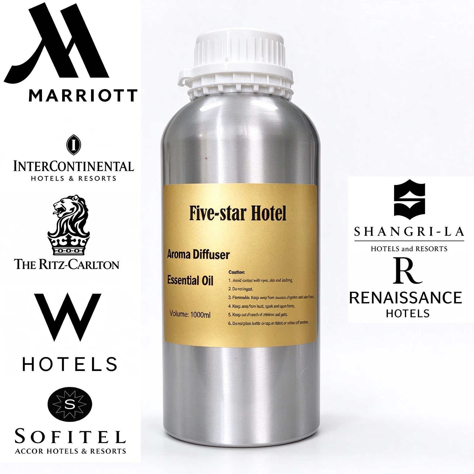 500/1000ml Large Capacity Aroma Diffuser Essential Oil Long‑Lasting Fragrance Refill Liquid Home Villa Hotel Bulk Wholesale