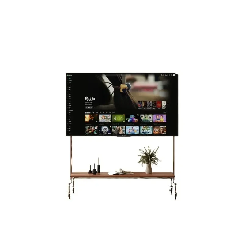 Medieval style living room removable TV stand Minimal small apartment Internet celebrity TV stand with wheels