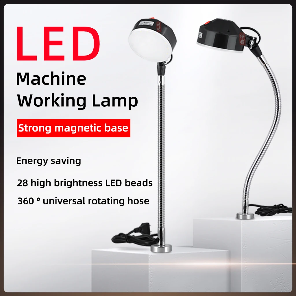 LED CNC-werktuigmachine Werklamp Draaibank lange zwanenhals Werkplaatswerklampen Magnetisch / schroefbasis Superheldere industriële lamp