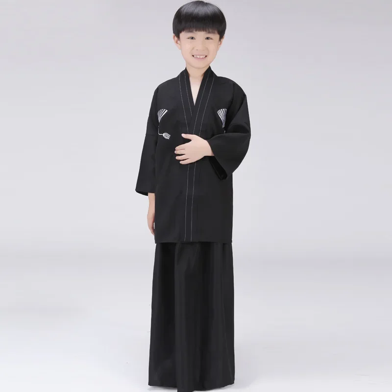 

Boys Haori Carnival Party Stage Performance Japanese Style Vintage Clothing New Year Japanese Samurai for Kids Kimono