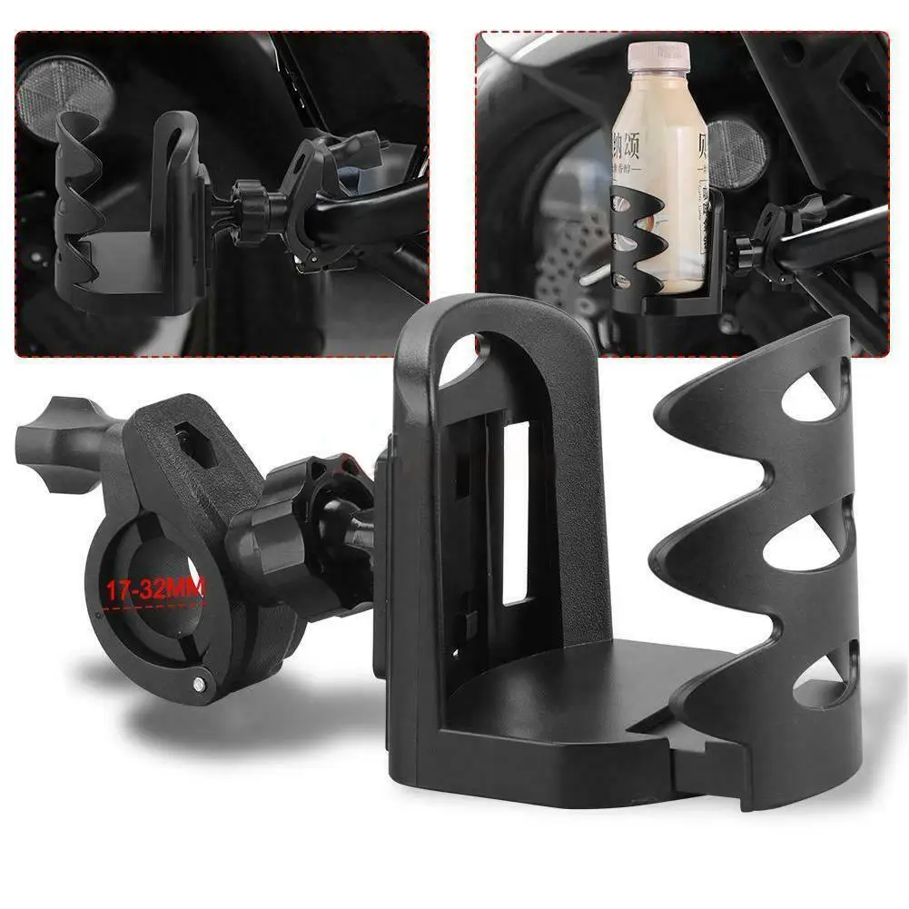 Universal Drinks Holder Bottle Clamp For Microphone Mic Stand Bicycle Motorcycle 360 Rotating Support