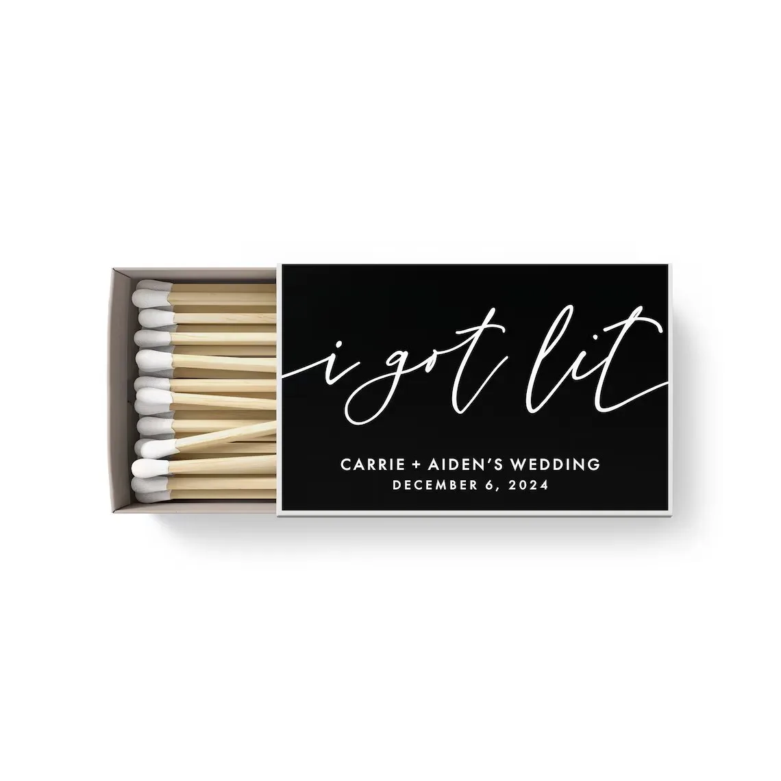 

BULK Wedding Matches SET OF 50 - I Got Lit Custom Matches - Wedding Favors - Shower Favors - Custom Party Favors - Favor Ideas -