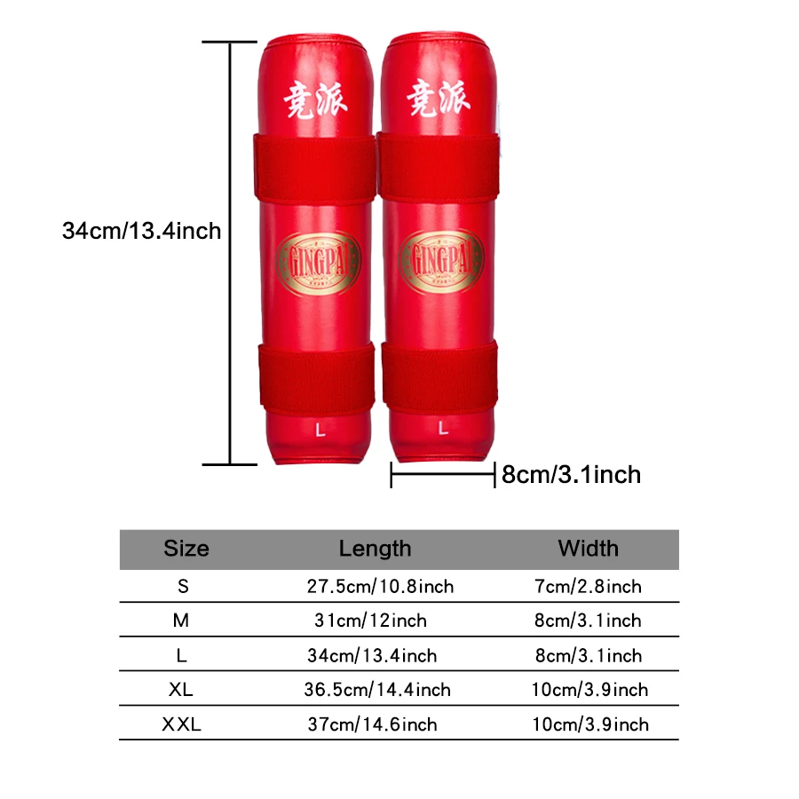 S-XXL Sanda Leg Protector Boxing Fighting Training Leg Protection Muay Thai Fighting Tiber Protection Professional Competition