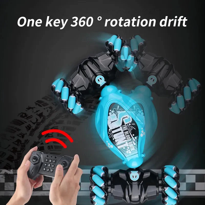 2023 New 4WD 1:16 Stunt RC Car With LED Light Gesture Induction Deformation Twist Climbing Radio Controlled Car Electronic Toys