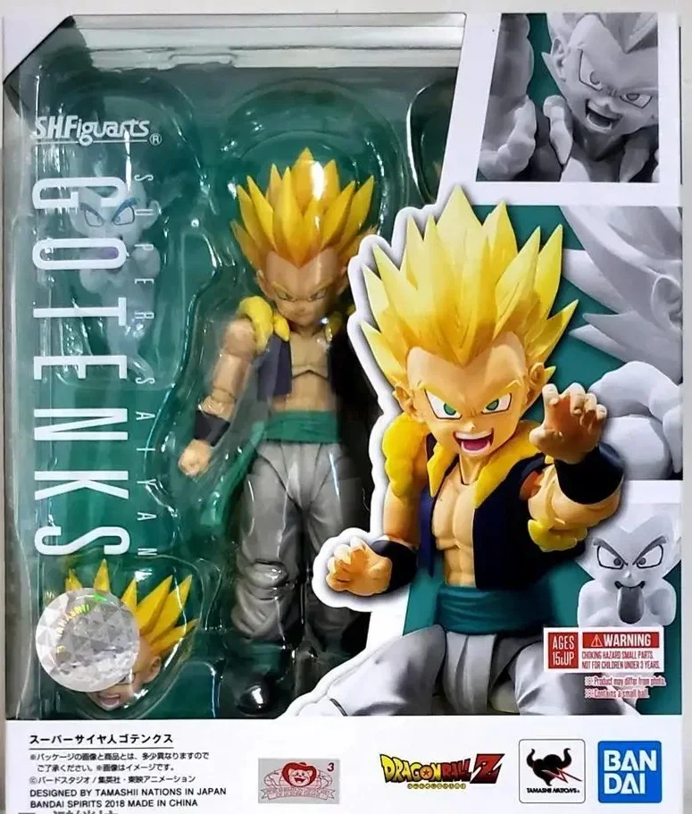 BANDAI-Figurines Dragon Ball Z S.H Figuarts, Super Saisuperb, Gotenks, PVC, 15cm, Collection de jouets, Cadeaux, En stock