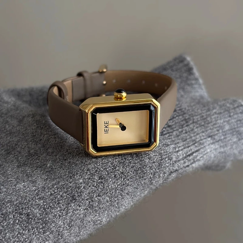 I2025 waterproof quartz watch birthday gift light luxury classic trend women's watch elegant simple retro