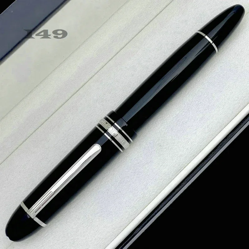 Fashion MB Meisters 163 Black Resin Rollerball Pens High Quality Office School Writing Ink Fountain IWL666858 163/145/149