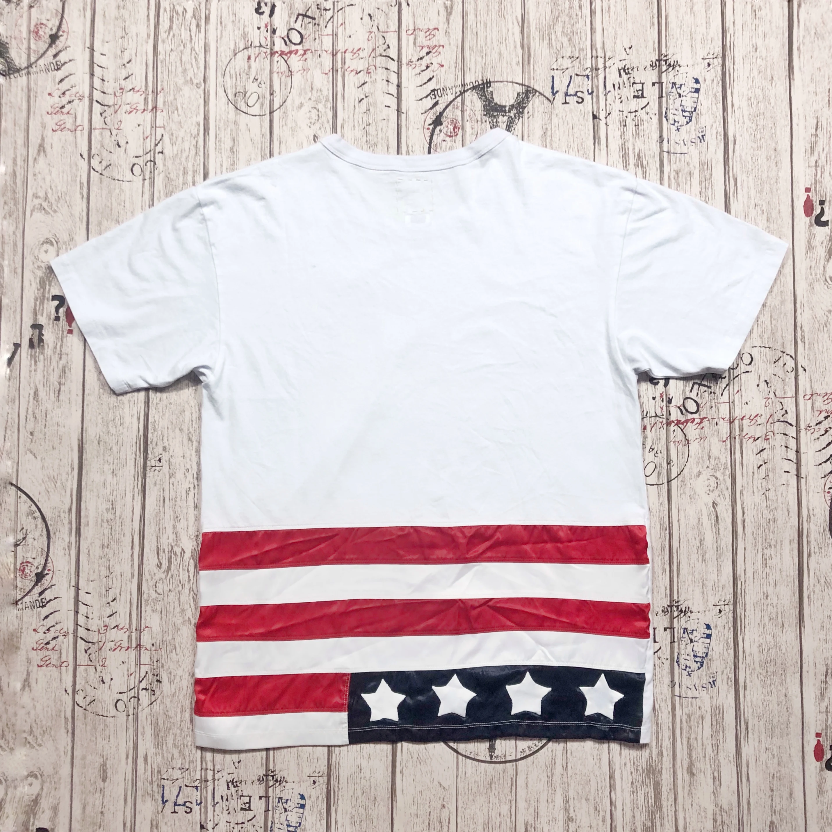 

Футболка VISVIM JUMBO TEE STARS 2026 года, с шелковым принтом, короткий рукав, для выставки 18spot