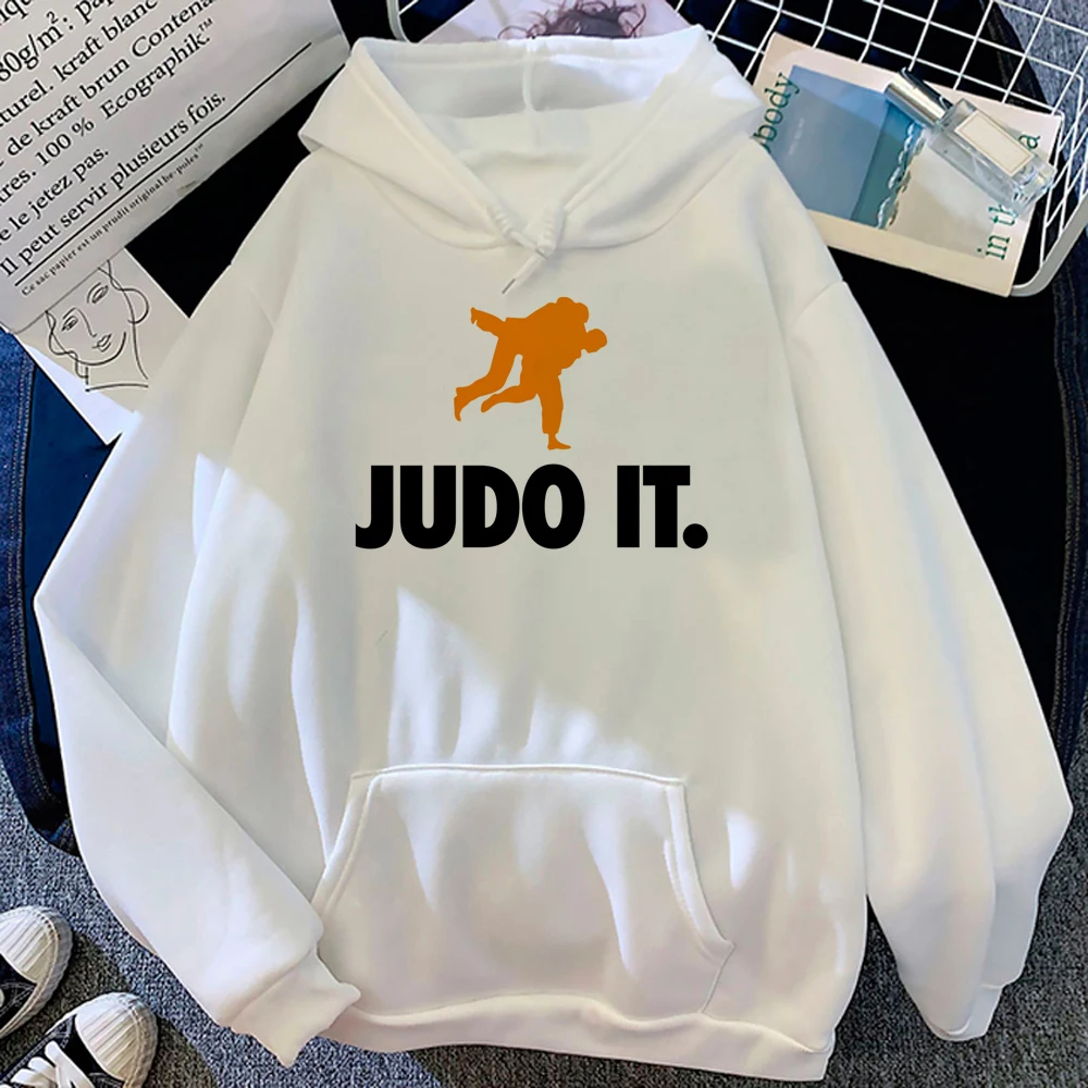 Judo-Sudadera con capucha para mujer, suéter gótico y2k, chándal femenino, top de manga larga