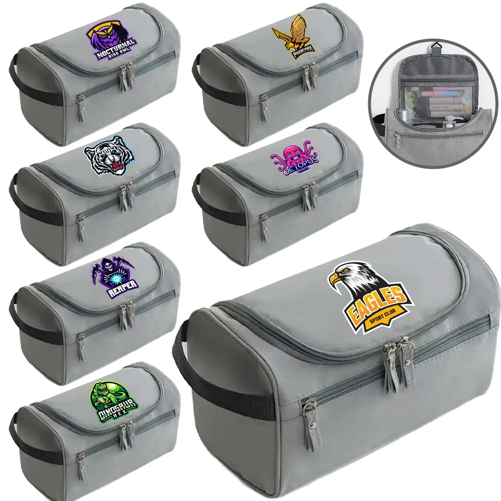 Wash Pouch Teamlogo Printing Series Essential for Travel Shower Pouch Reusable High Quality Storage Pack Luxurious Portable