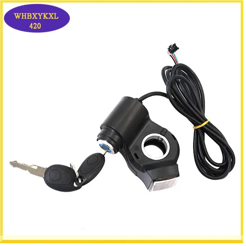 Electric Scooter Thumb Throttle Voltmeter Digital Voltage Display Switch Power with Key Lock Bike Finger Thumb Throttle dropship