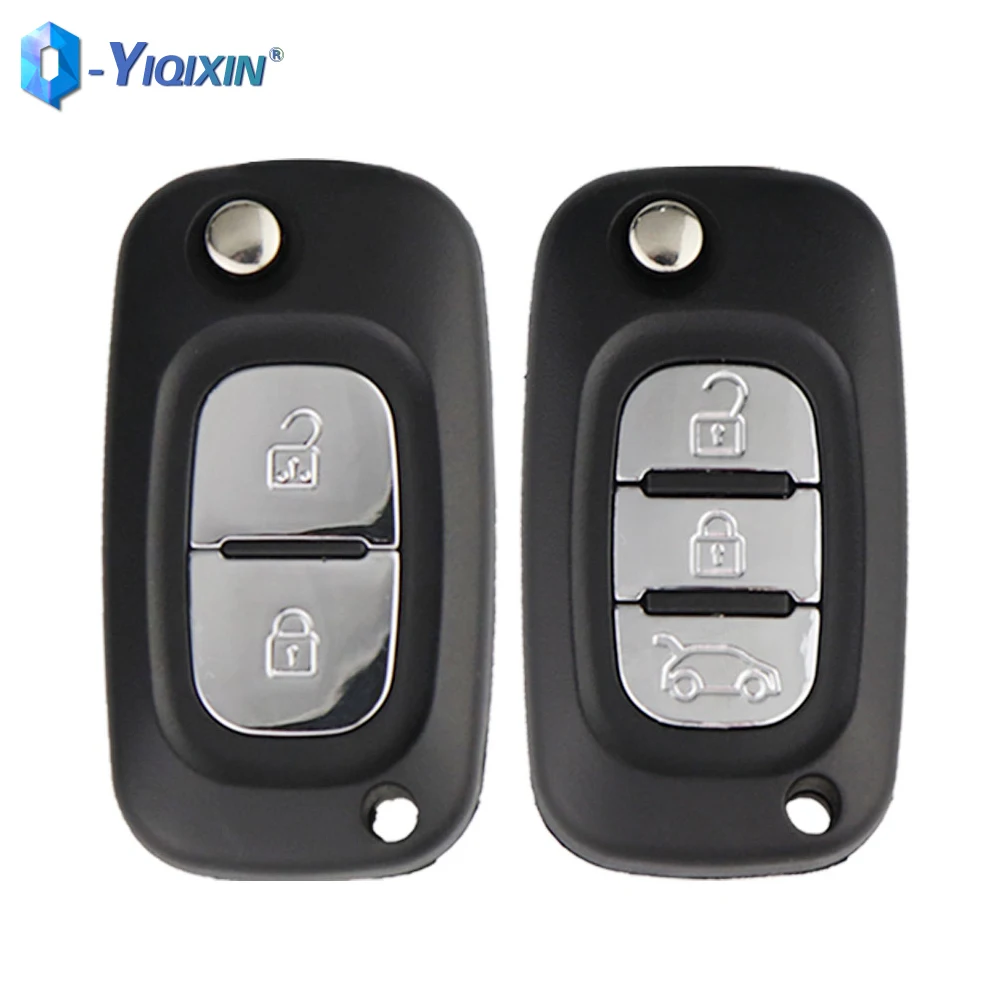 Per Renault Clio 3 Kangoo Master Modus Twingo Fluence Megane 2 Duster Symbol Flip Remote Key Shell VA2 NE73 lama non tagliata senza Logo