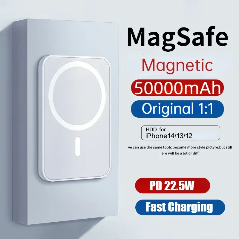 

Newest PD22.5W Fast Charging for Magsefe Magnetic Wireless Portable Power Bank External Battery Charger Cases for iphone Samsung