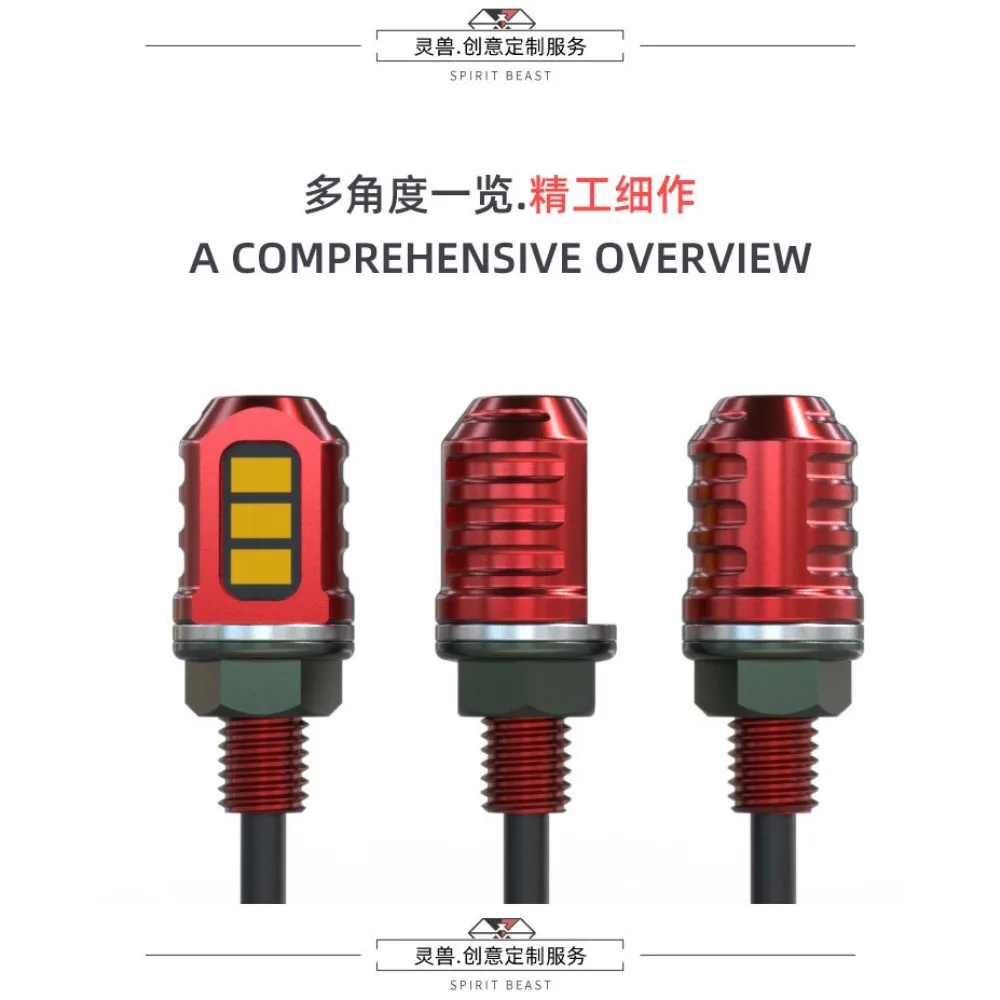 دراجة كهربائية LED بدوره مصباح إشارة هوندا عالية الكثافة دراجة نارية ضوء رمادي حجر تحذير ضوء مؤشر الاتجاه TR300