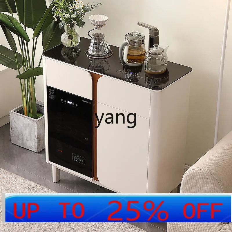 

LTT Cream Wind Voice Intelligent Tea Bar Machine High-end water dispenser in living room with disinfection integrated cabinet