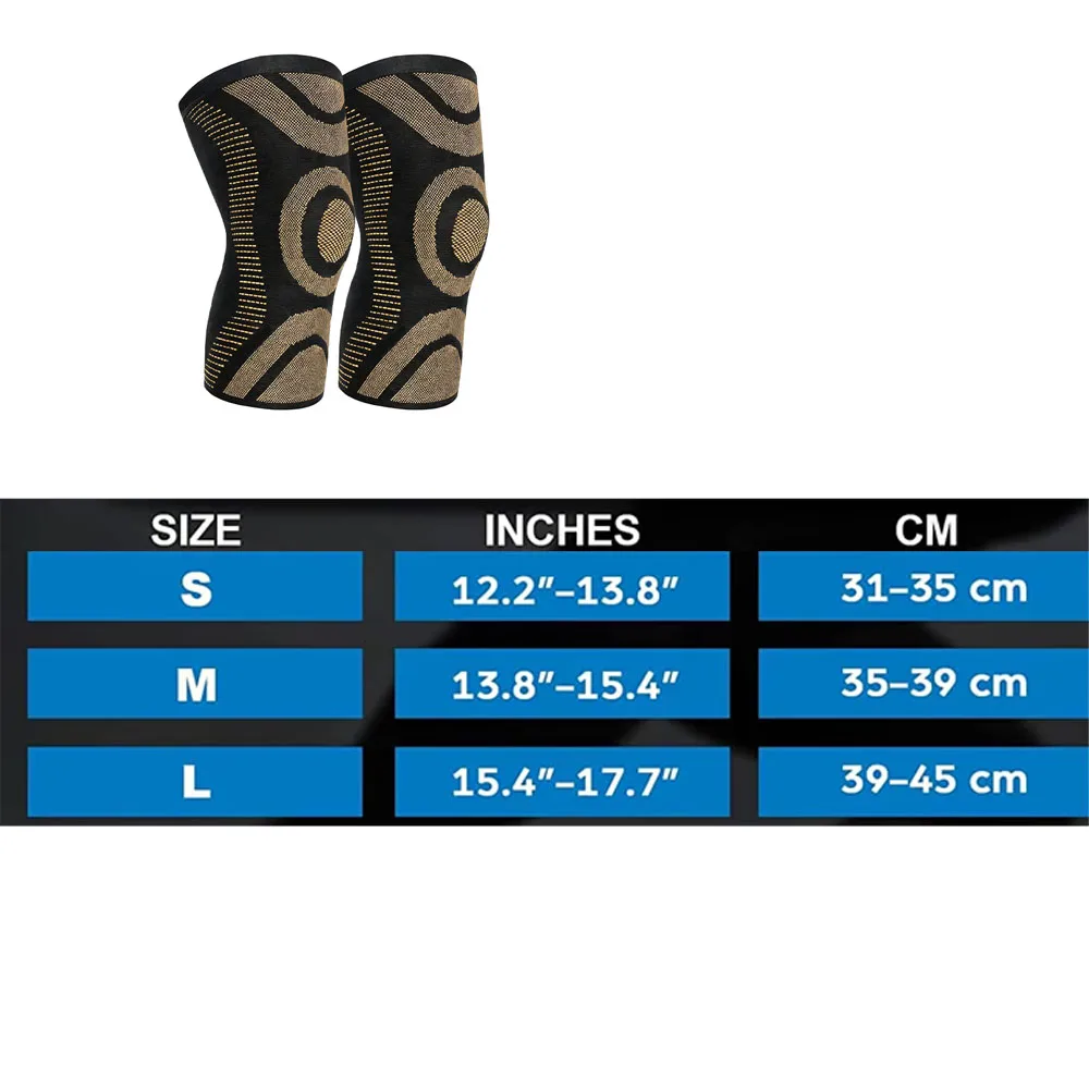 2pc Copper Knee Brace for Arthritis Pain Support-Copper Knee Sleeve for knee pain Compression sleeve for Sports,Knee Pain Relif