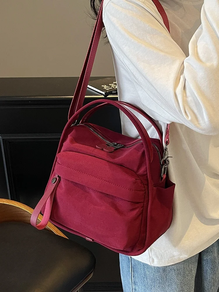 

Новинка 2025, модная сумка через плечо на одно плечо, пригородная сумка, японская повседневная легкая маленькая сумка из нейлоновой ткани