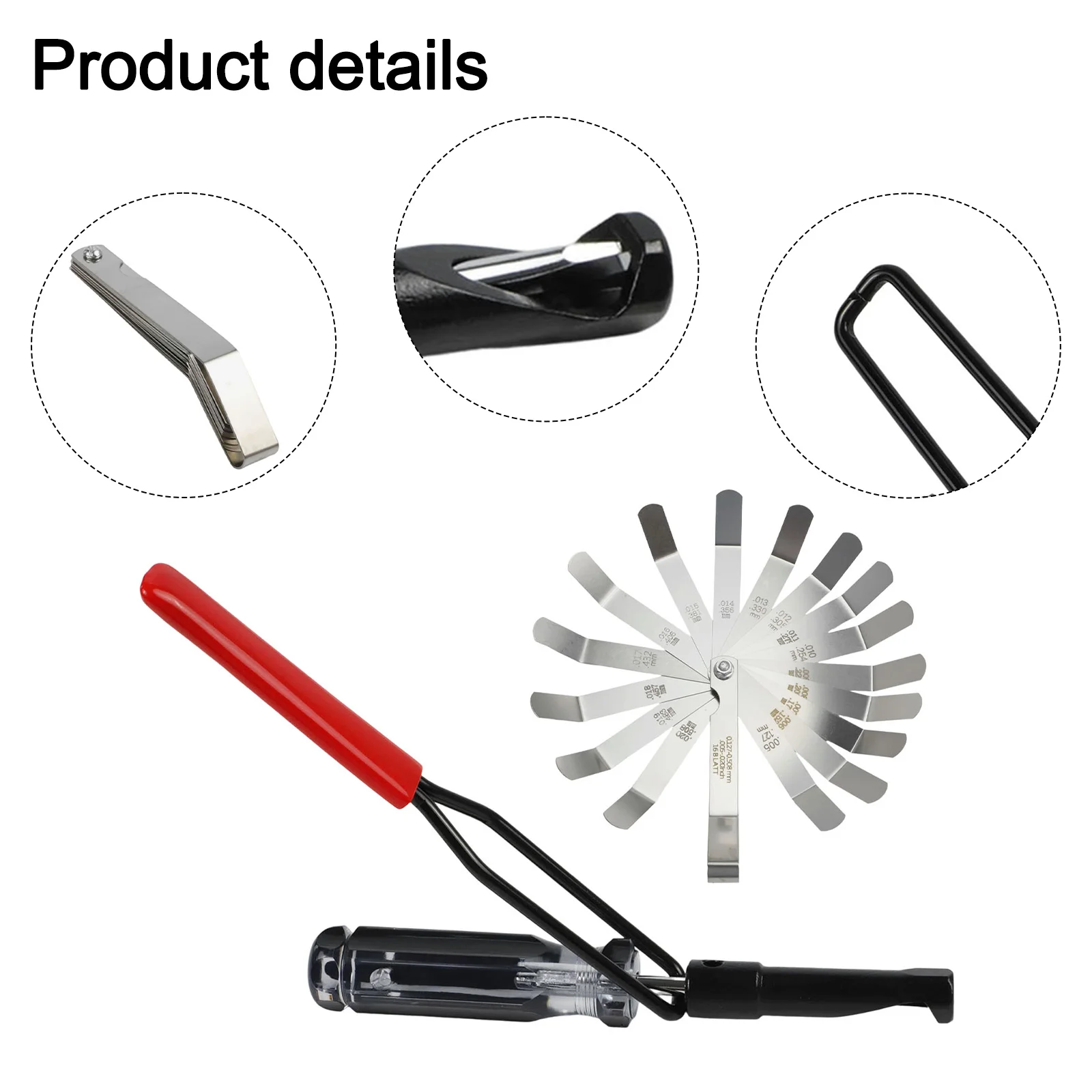 

Valve Lash Adjustment Tool Angled Feeler Gauge Nut Valve Adjustment Tool For HONDA, For VTEC, For TOYOTA, For NISSAN