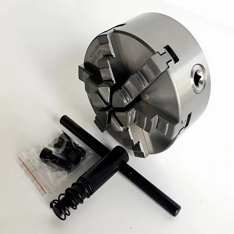 6 Jaw Self Centering Chuck Manual Metal Lathe Chuck Diameter 125mm for Mini Lathe