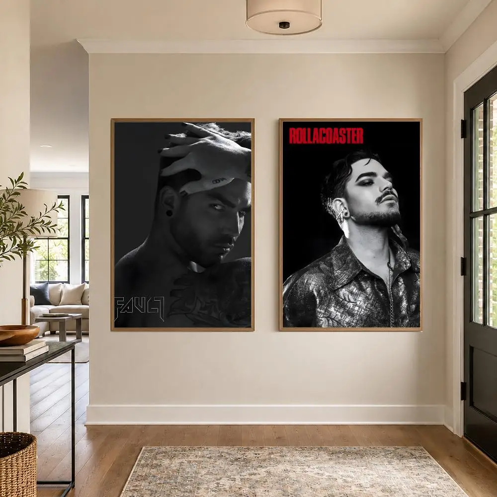 Singer A-Adam lambert Poster Graphic Wall Art Poster HD Waterproof PP Paper Print for Bedroom Living Room Office Decor Gift