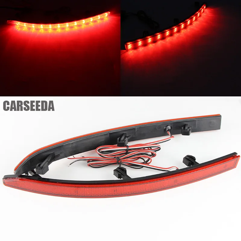 

2Pcs/1set LED Rear Bumper Reflector Light For Volkswagen Tiguan 2009 2010 2011 2012 2013 2014 2015 Car Tail Stop Brake Lamp