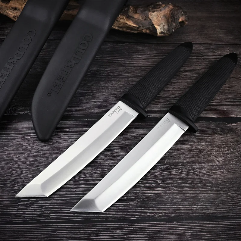 Cold Kobun Survival Fixed self-defense Outdoor Camping Adventure Tactics EDC multi-purpose straight Knife men gift