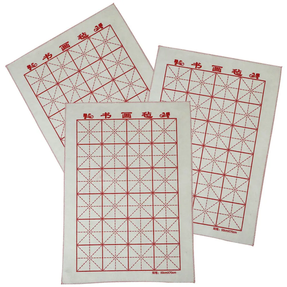 

3Pcs Professional Calligraphy Felt Mat Soft Supportive Surface Easy Carry Lightweight Design for Students Artists Home Office