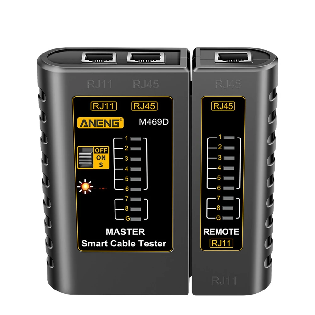 ANENG M469D RJ45 Tester kabli sieciowych Tester kabli sieciowych RJ11 RJ12 CAT5 UTP LAN Tester kabli Narzędzie sieciowe Naprawa sieci A