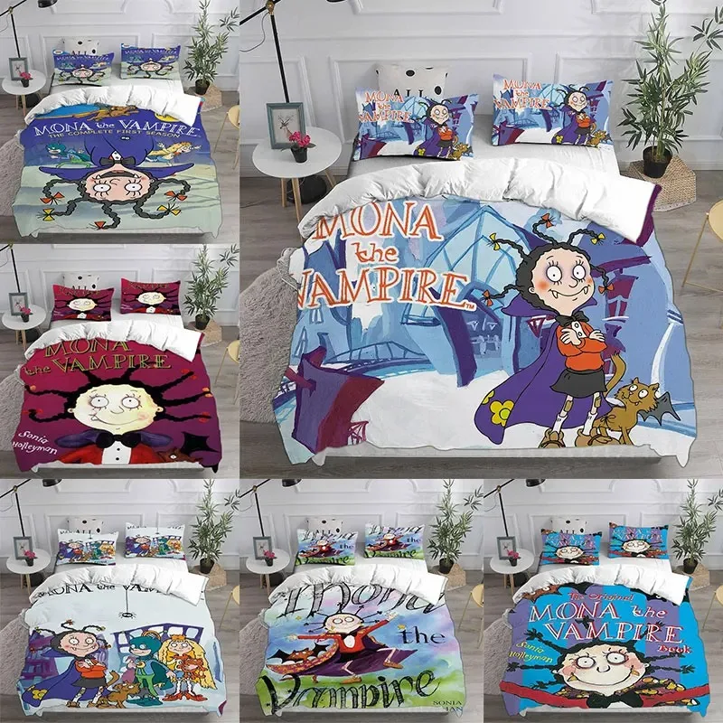 

Mona the Vampire Bedding Sets Comforter Quilt Bed Cover Duvet Cover Pillow Case 2-3 Pieces Sets Kids Adult Size