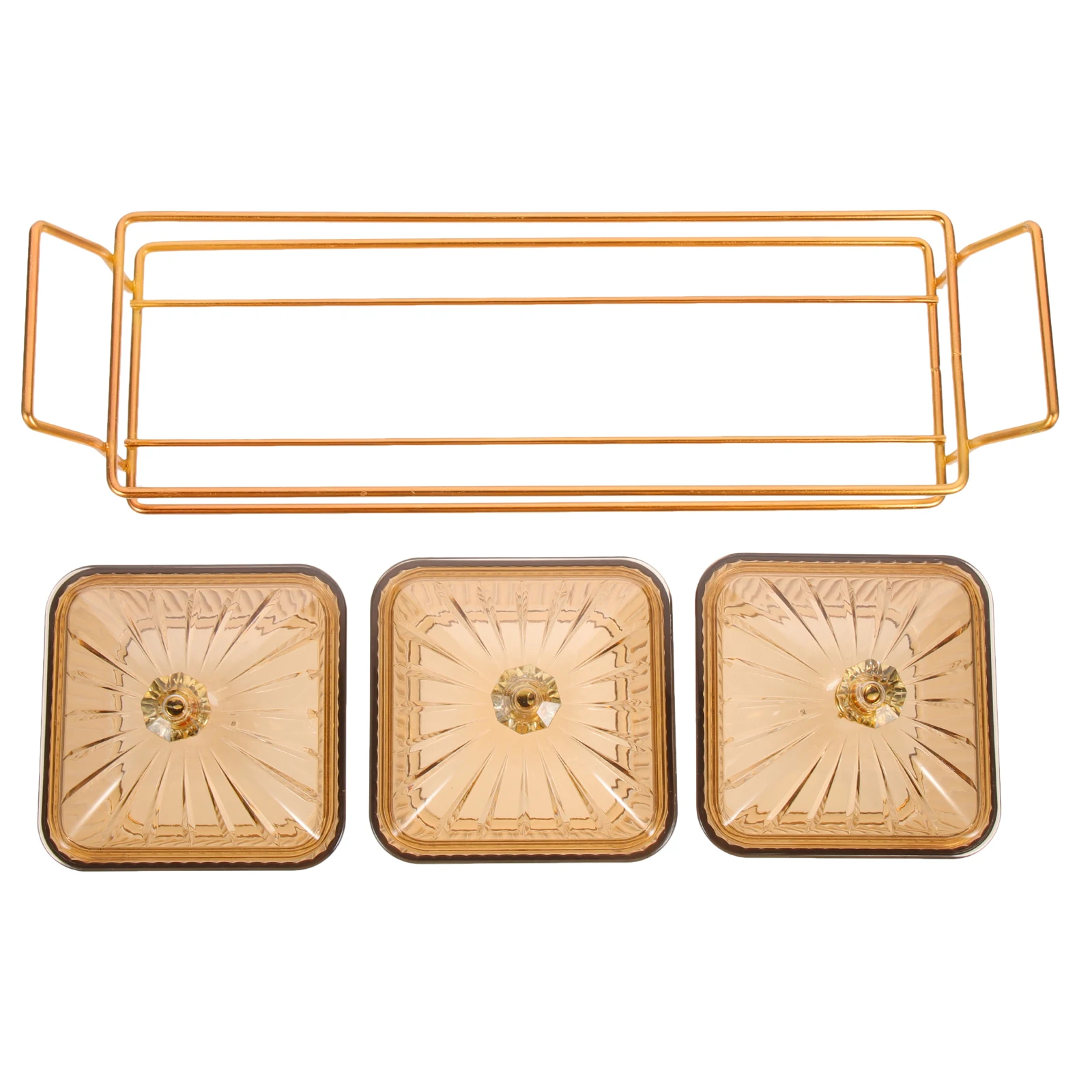 

1 Set Snack Bowl Serving Dish Appetizer Plate Party Wedding Decorative Tray Dried Fruit Candy Storage Condiment Modern Style