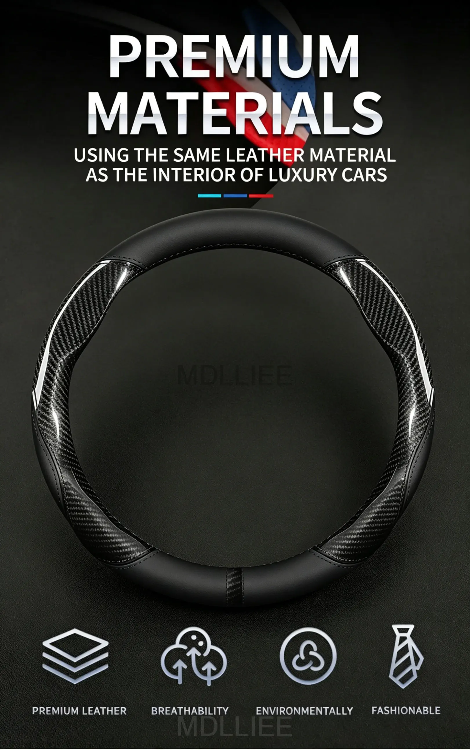 Breathable Suede Car Steering Wheel Cover Auto Accessories For Citroen C1 C2 C3 C4 C5 C6 VTS DS3 Xsara C-Crosser Berlingo Jumpy